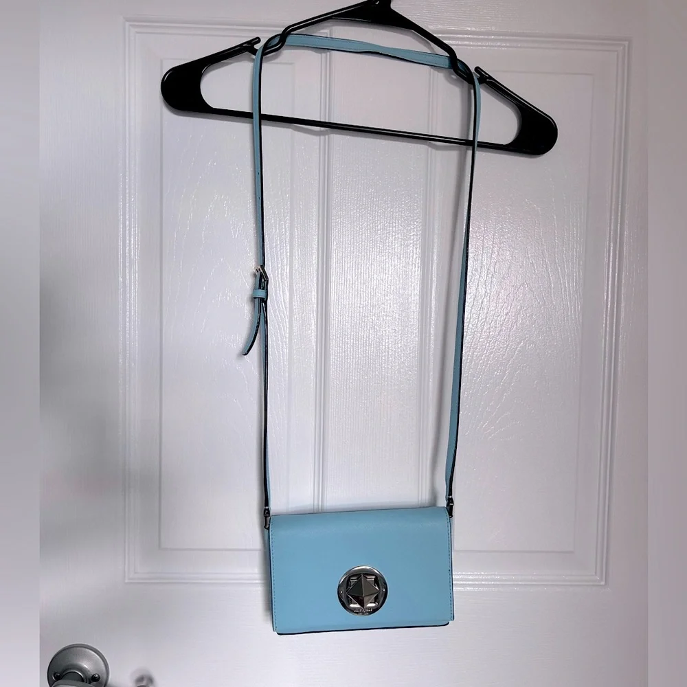 Kate Spade Crossbody Blue Purse Small - Picture 1 of 6